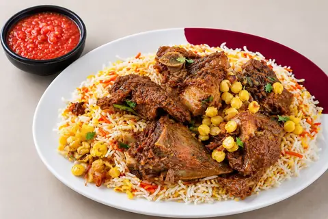 Meat biryani